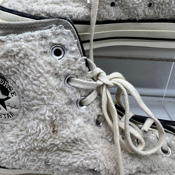 Converse Shoes Men 10.5 Chuck Taylor All Star \'70 HI Yin Yang Sherpa Shoes main image 4